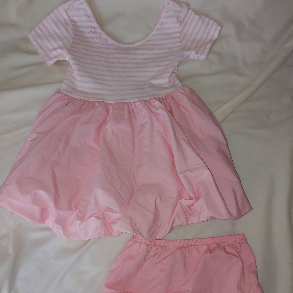 Pink Dress with Bubble Skirt